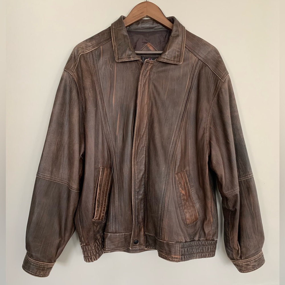 Vintage Australia Leather Bomber Jacket